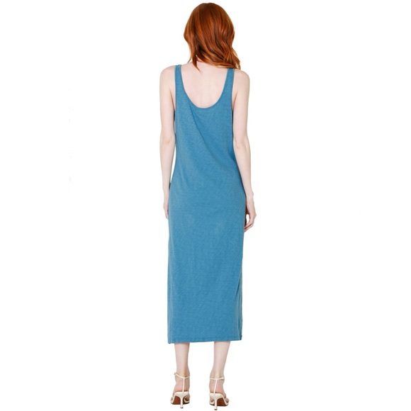 Z Supply Cabana Slub Tank Dress Soft 100% Cotton Heathered Blue Size XS - Picture 9 of 9